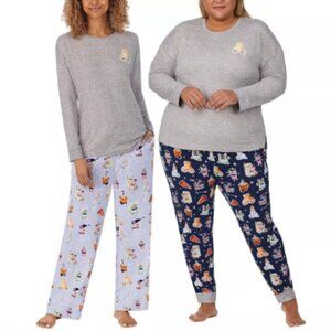 Jane and Bleecker Women's 3-Piece Stretch Pajama Set Multicolor Size XXL NWT